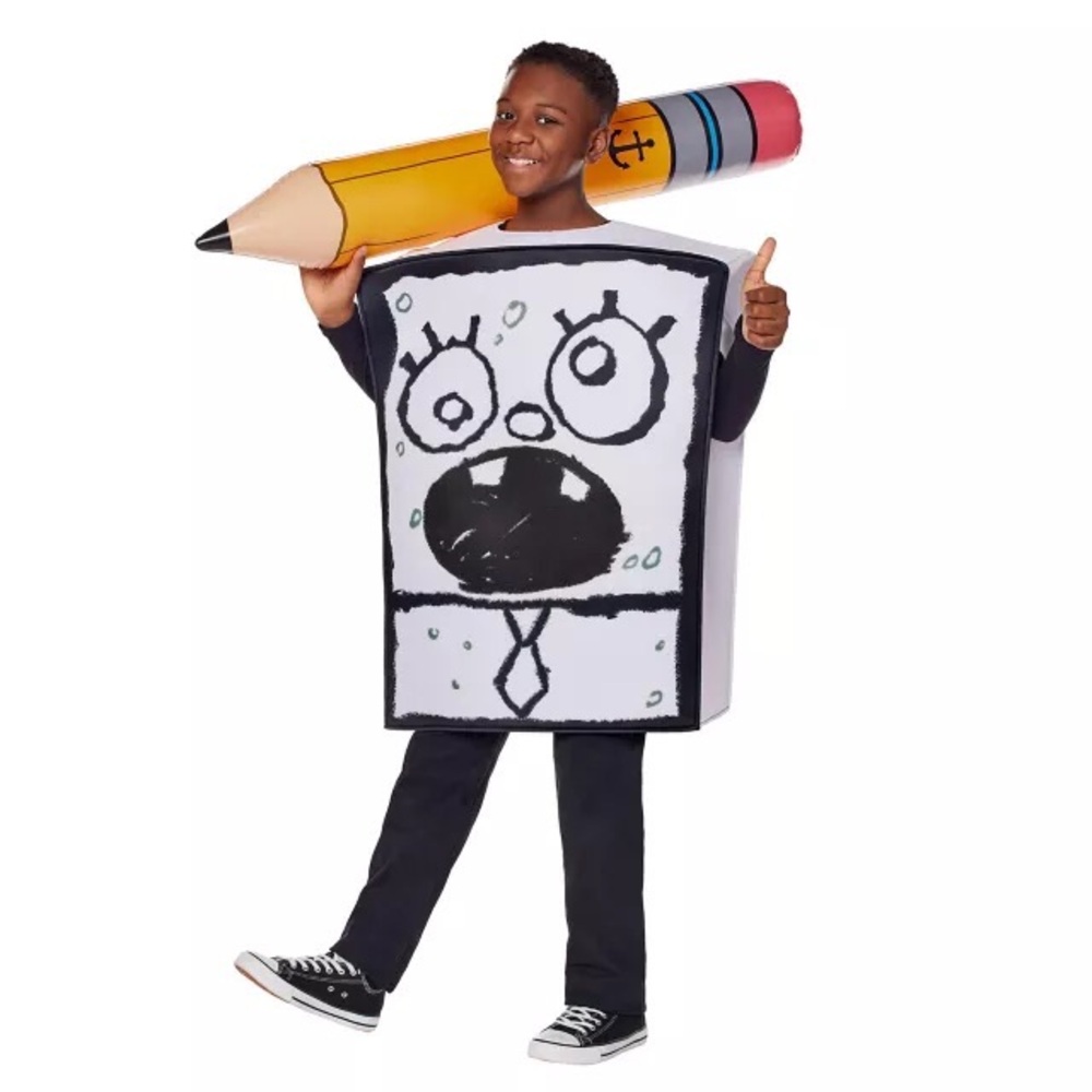 Halloween Doodlebob spongebob Costume no pencil